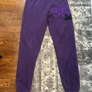 Purple Sweatpants freecity